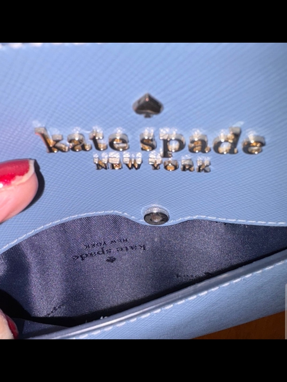 kate spade New York Powder Blue Saffiano Crossbody Bag - Picture 7 of 8